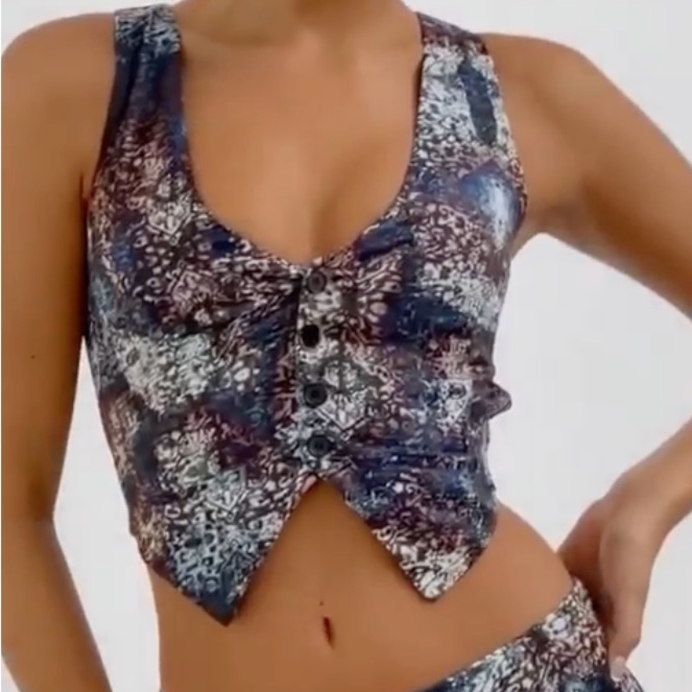 Tiger Mist Madison Vest Top (Part of Matching Set)